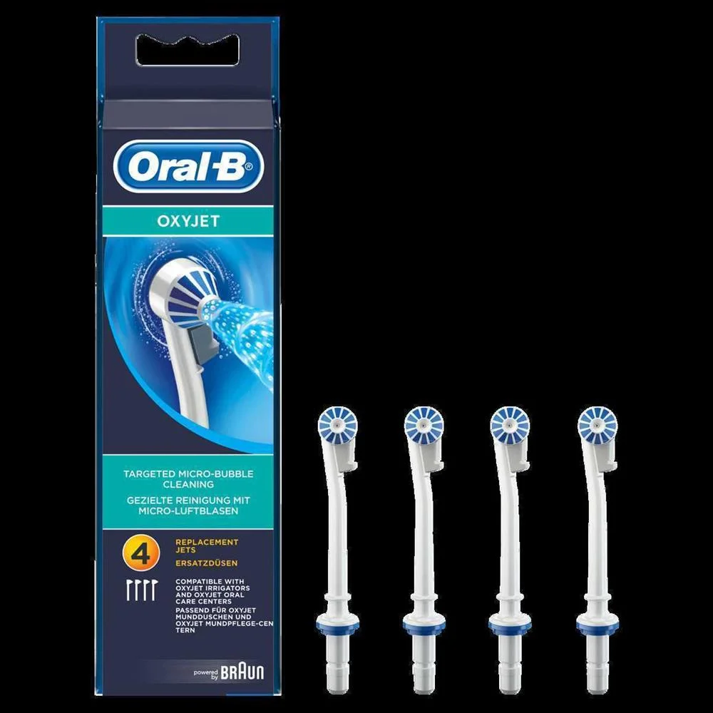 Oral-B Oxyjet 80298118 Toothbrush Head 4 Pc(S) Bl.