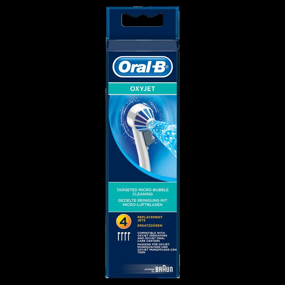 Oral-B Oxyjet 80298118 Toothbrush Head 4 Pc(S) Bl.
