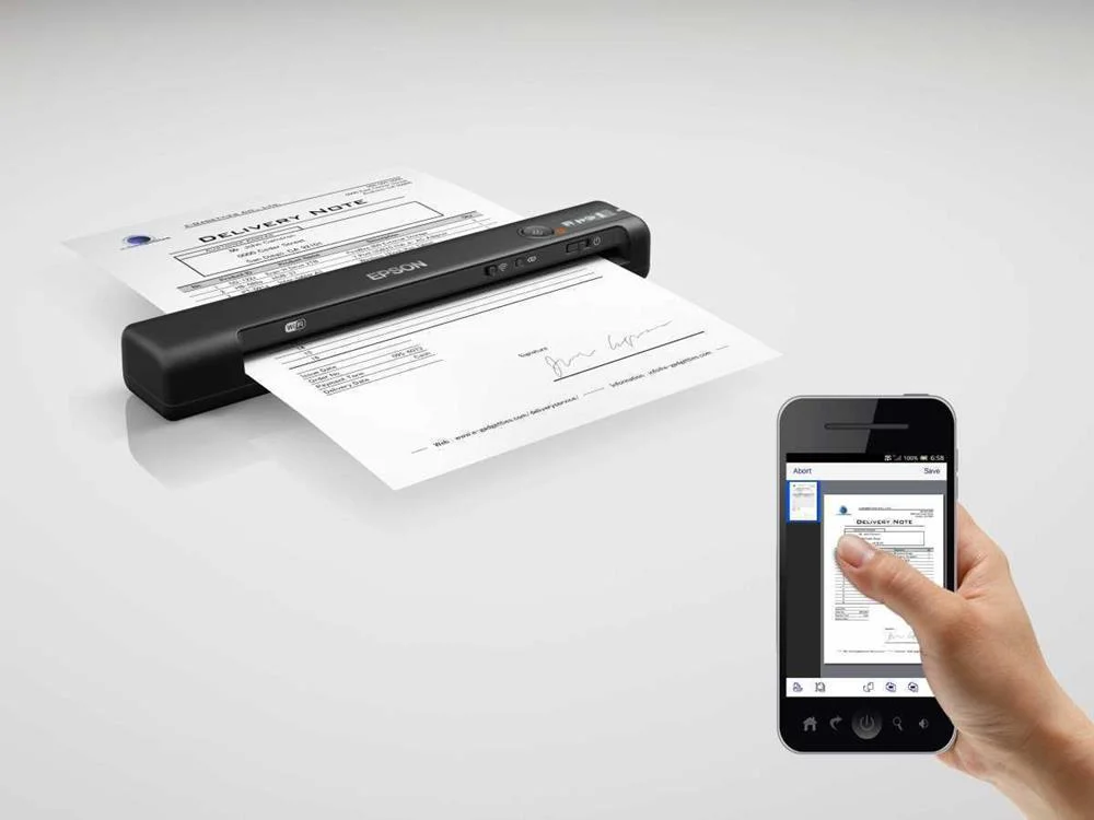 Escaner Portatil Epson Workforce Es-60w Usb A3 Wi.