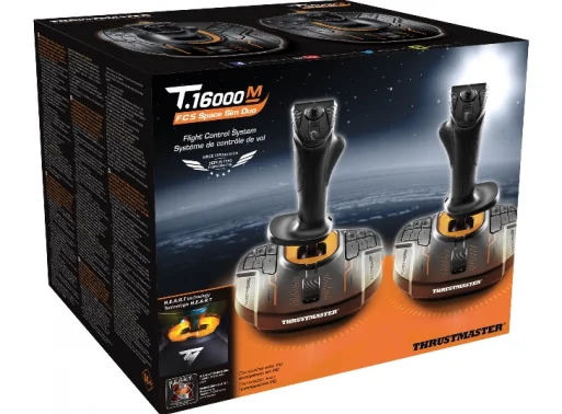 Thrustmaster T.16000m Fcs Space Sim Duo Negro, Naranja Usb Palanca de Mando Analógico/Digital Pc