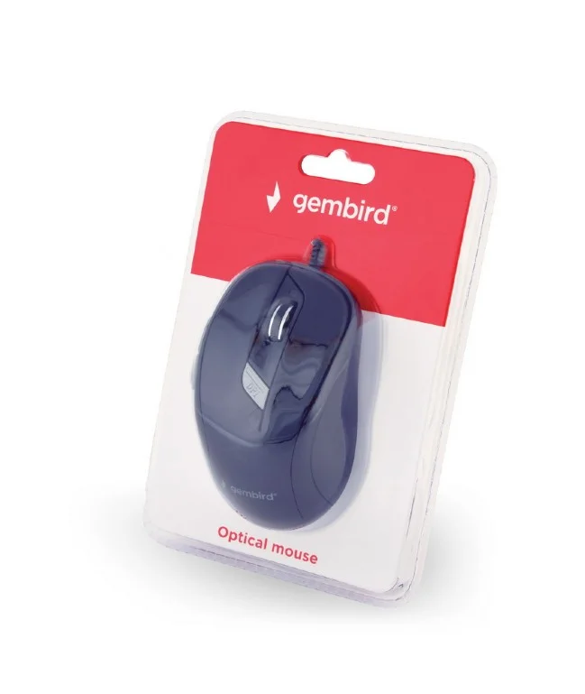 Gembird Mus-6b-01 Mouse Ambidextrous Usb Type-A Optical 1600 Dpi