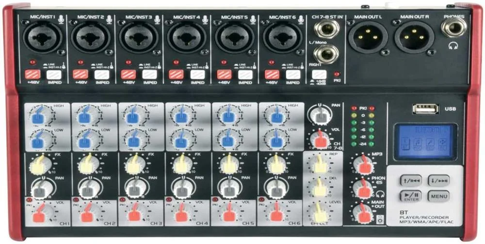 Csm-8 Mixer With Usb / Bluetooth Player