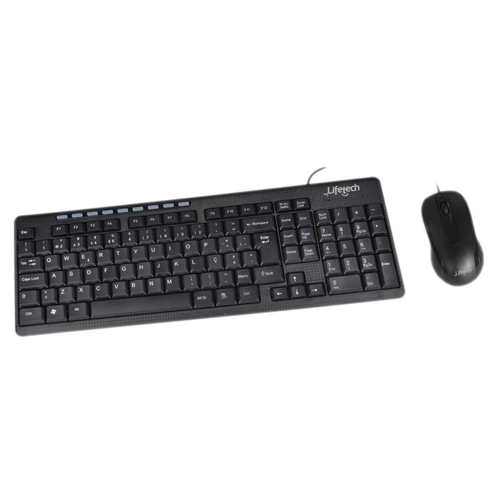 Conjunto Teclado e Rato Basic Multimedia, Com Fios