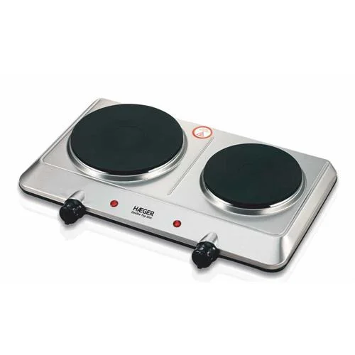 Electric Plate 2 Disks 2250w (Stainless) - Haeger
