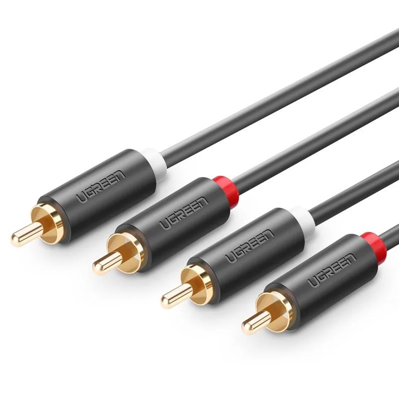 Cabo 2rca para 2rca 5m Ugreen (Cinch) Preto