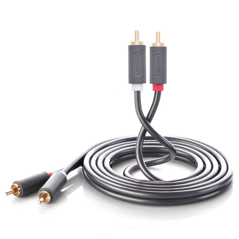 Cabo 2rca para 2rca 5m Ugreen (Cinch) Preto
