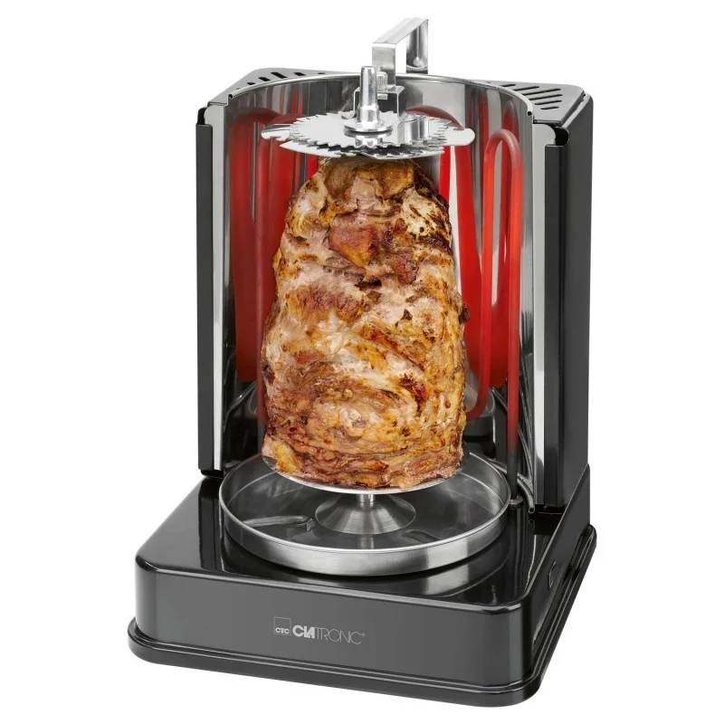 Clatronic Dvg 3686 Black Kebab Vertical Multigrill