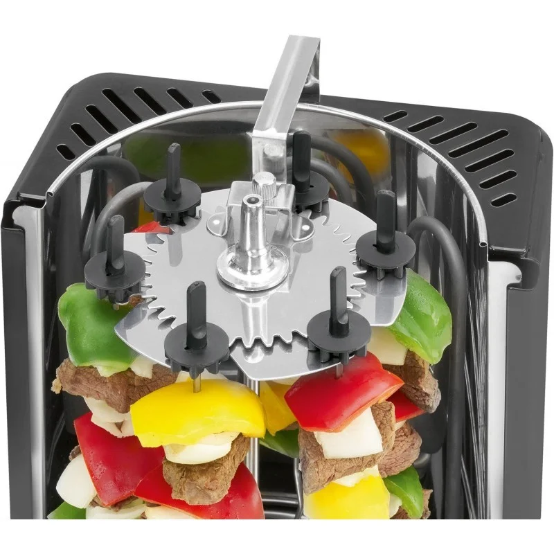 Clatronic Dvg 3686 Black Kebab Vertical Multigrill