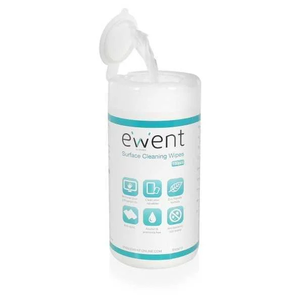 Pack De Toalhetes Húmidos Ewent Para Limpeza 100