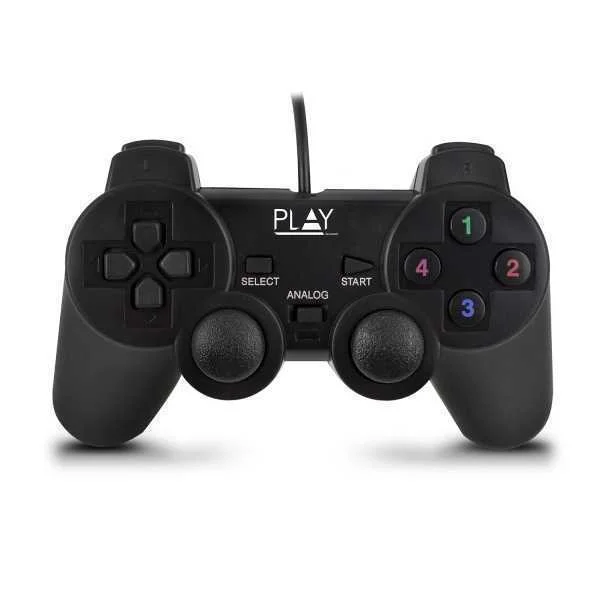 Play Pl3330 Mando Y Volante Gamepad Pc Analógico/Digital Usb 2.0 Negro