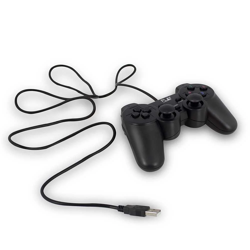 Play Pl3330 Mando Y Volante Gamepad Pc Analógico/Digital Usb 2.0 Negro