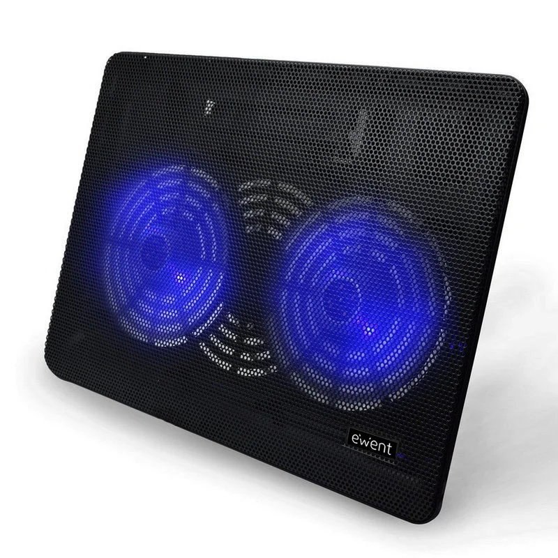 Ewent Notebook Cooling 17" 2 Silent LED Fan Usb