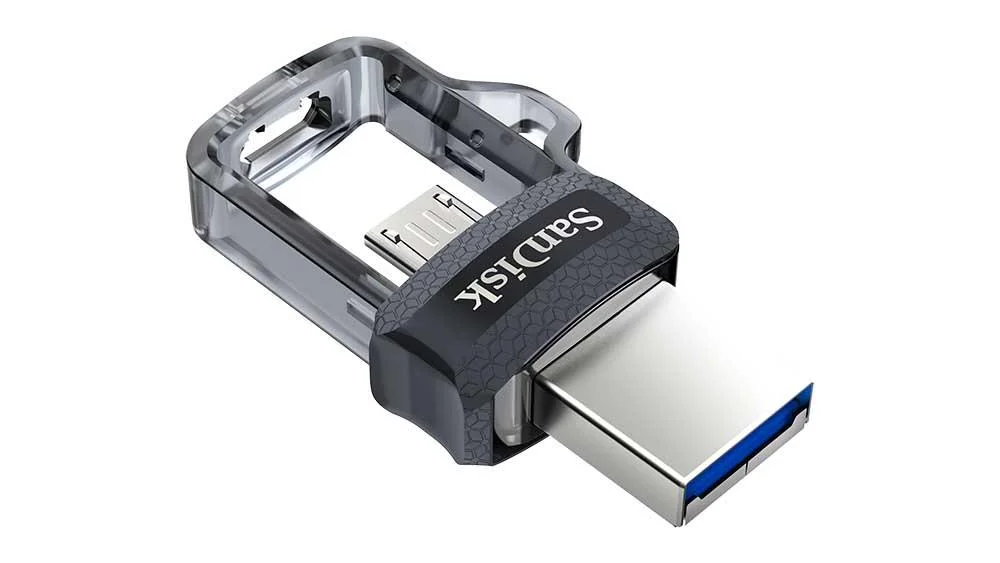 Pen Drive Usb 3.0 Ultra Dual Drive 128gb Transparente - Sandisk