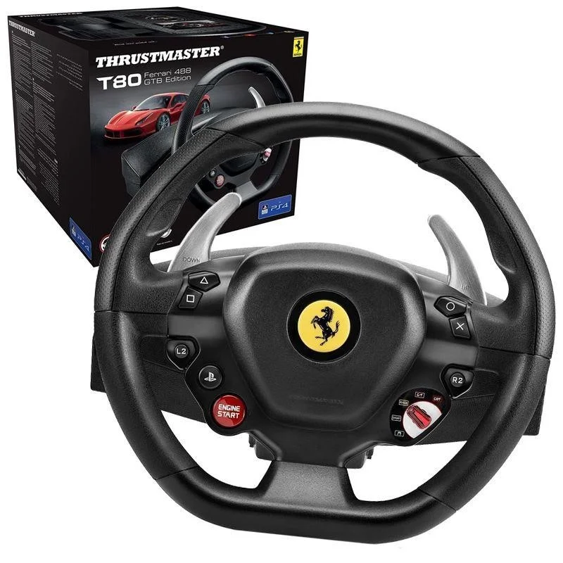 Volante T80 Rw  Ferrari 488 Gtb  para Ps4/Pc  Thr.