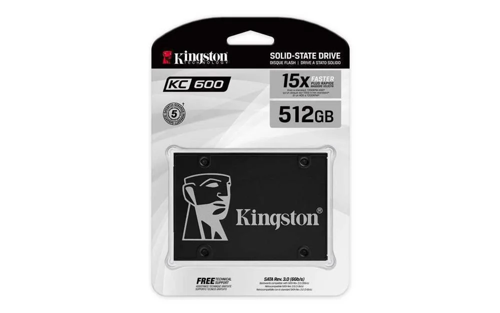 Kingston SSD Kc600 - 512 Gb - 2.5" - Sata 6 Gb/S