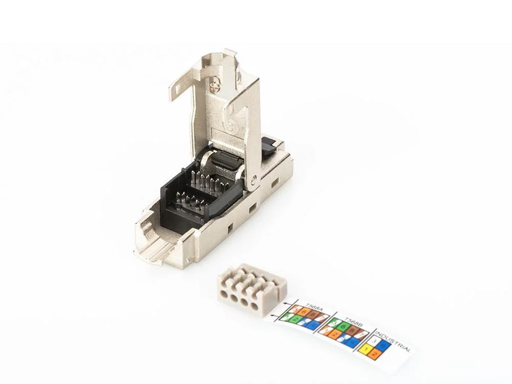 Conector Digitus Rj45 Apantallado Poe Ensamblaje .