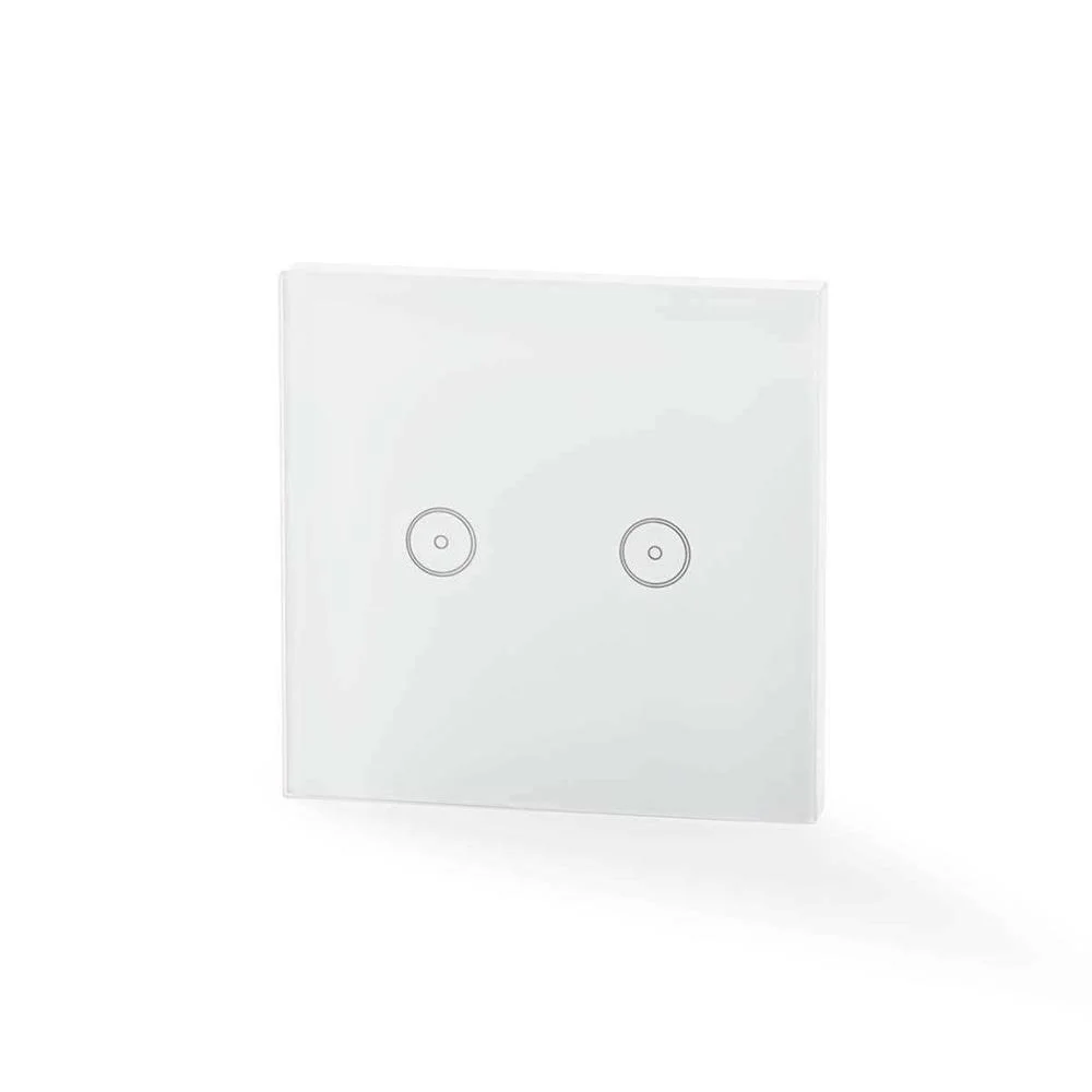Interruptor Inteligente Duplo Wi-fi Em Vidro
