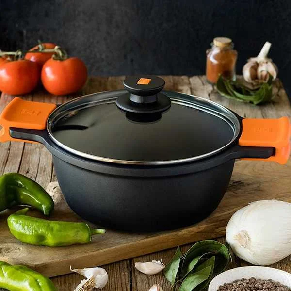 Caçarola BRA Efficient (20 cm) Preto Alumínio