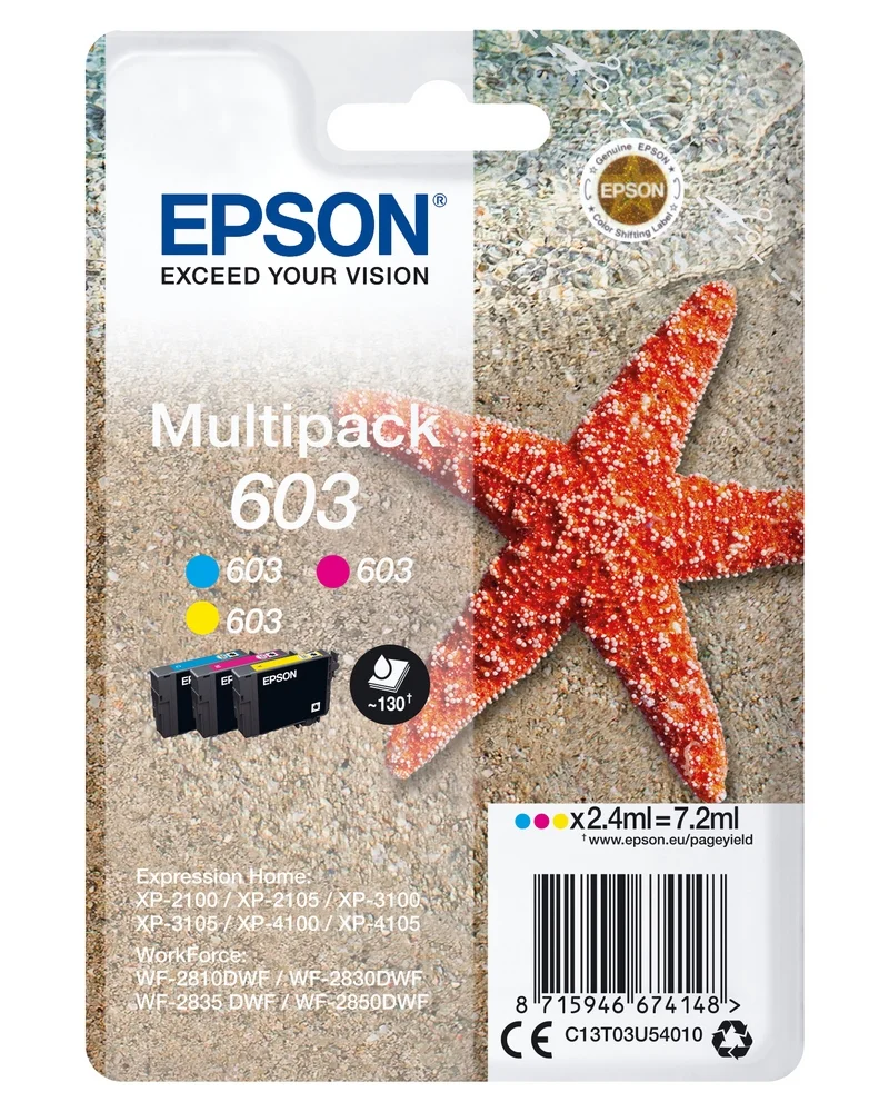 Tinteiro Epson Multipack 603 Tri-Color