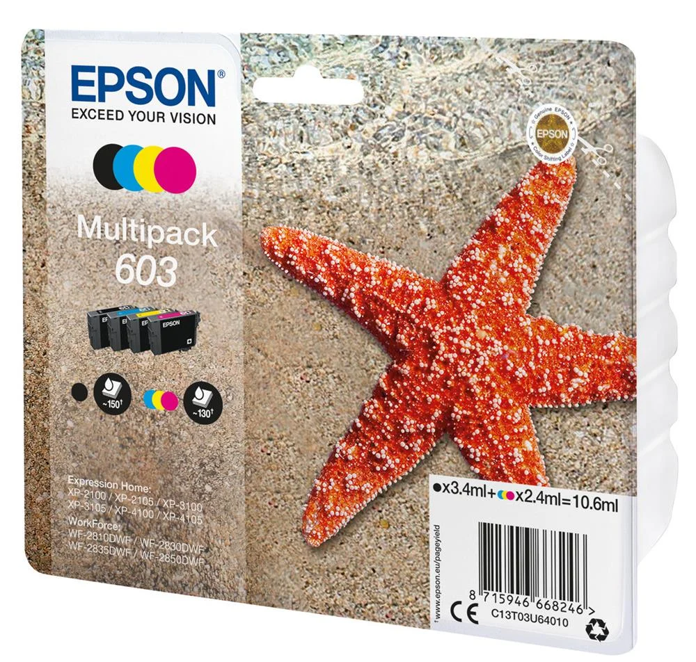 Cartucho Compatível Epson 603 Multipack Amarelo