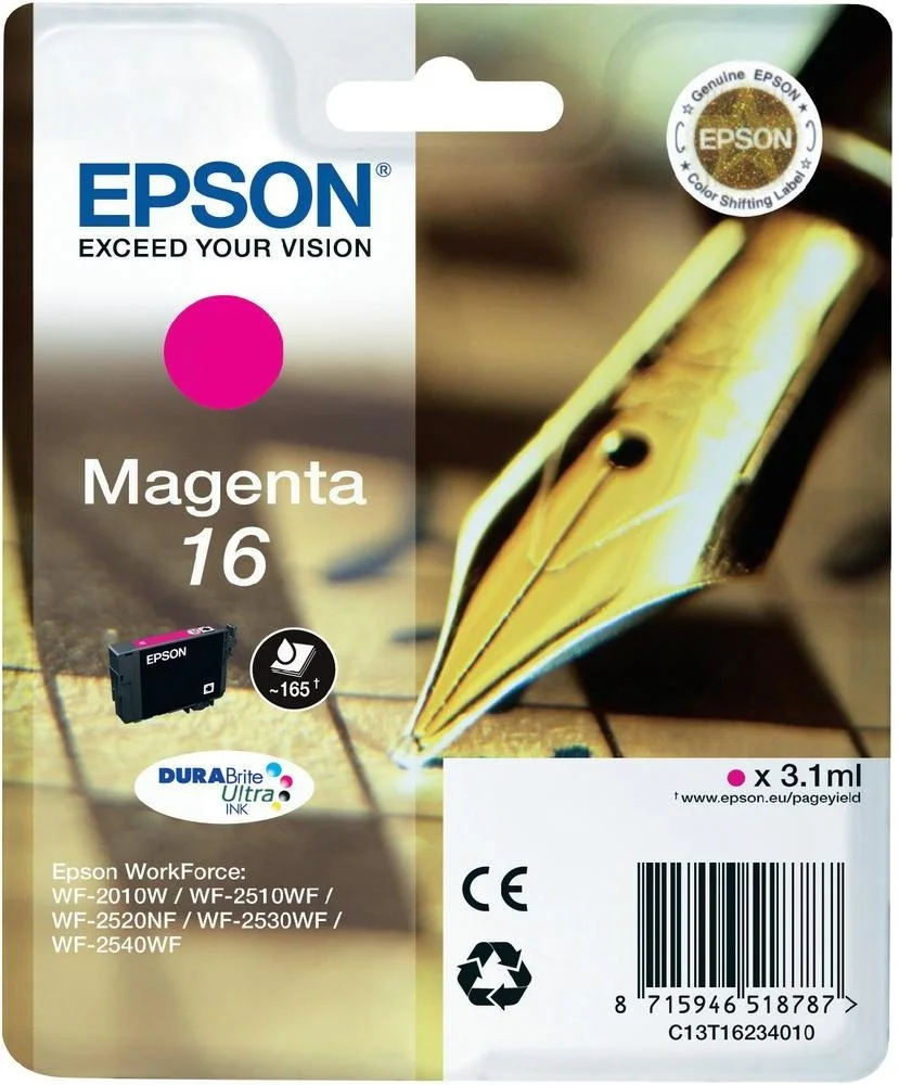 Epson Tinteiro Singlepack Magenta 16 Durabrite Ul.