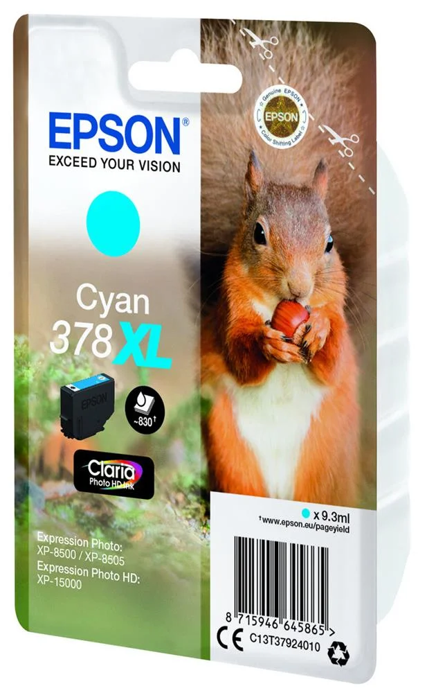 Tinteiro Epson 378xl Cyan Claria Photo Hd Xp-85xx.