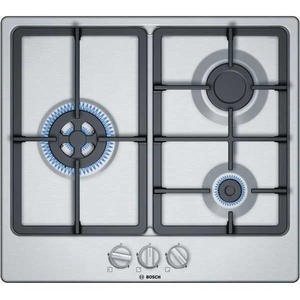 Placa Gas Bosch Pgc6b5b90 3finox P.Hierr