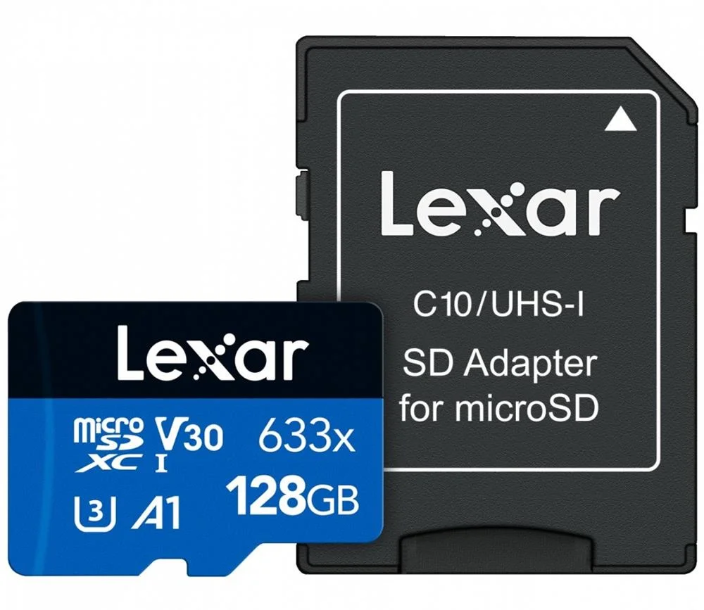 Micro Sdxc 128gb Uhs-I U3 Clas 10 V30 A1 Rd-95mb Lexar 633