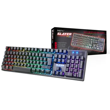 Teclado Gamer RGB Mkplus Tg8120slayer-Rgb, 105 Te.