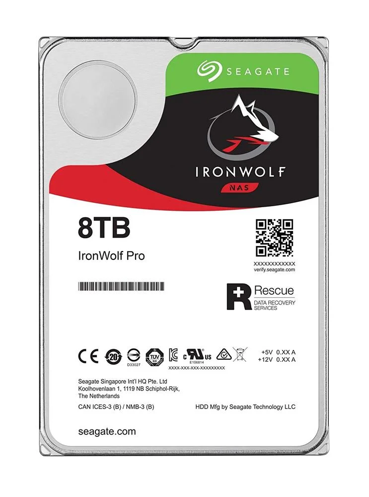 Disco Rígido 3.5" Seagate Ironwolf 8tb 7200rpm 256mb Sata Iii