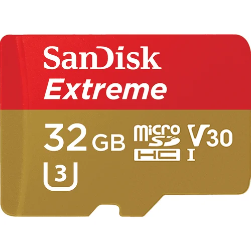 Sd Microsd Card  32gb Sandisk Extreme Sdhc Inkl. Adapter