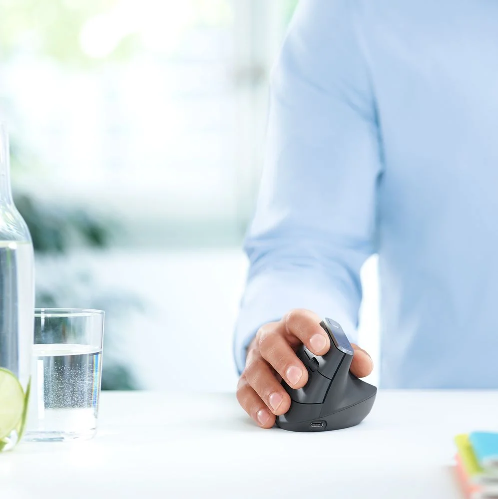Ratón Ergonómico Inalámbrico Por Bluetooth/ 2.4gh.