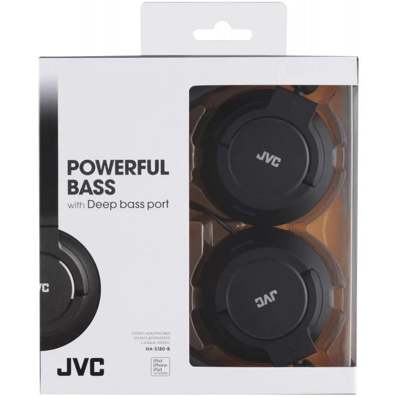 Auscultadores Jvc Ha-S180-B-E Preto