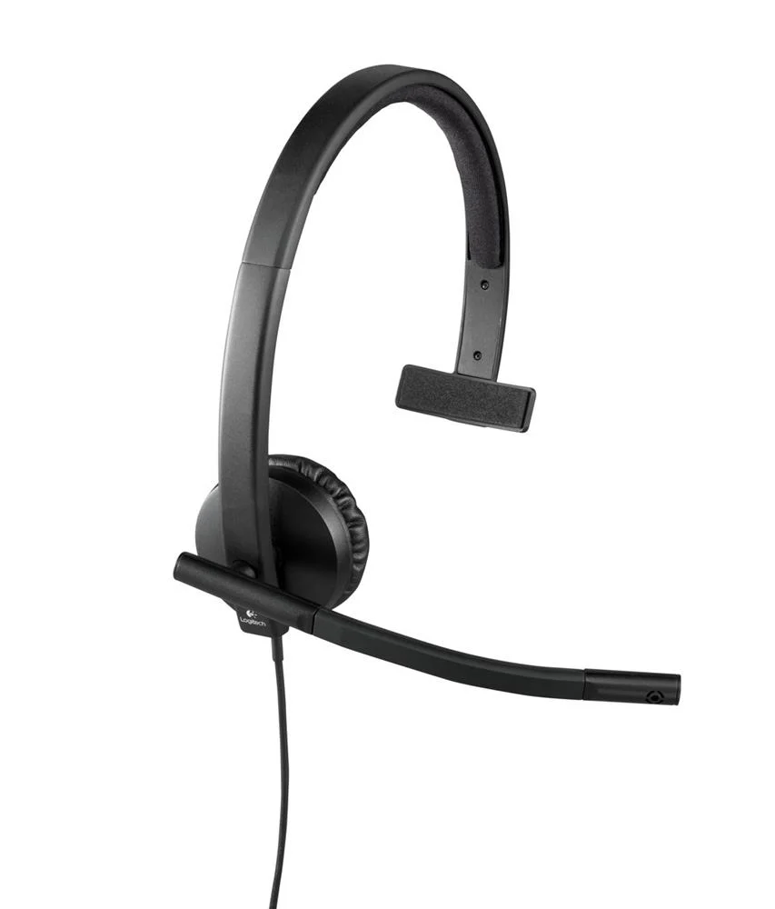 Auscultadores Logitech H570e Mono Usb Preto