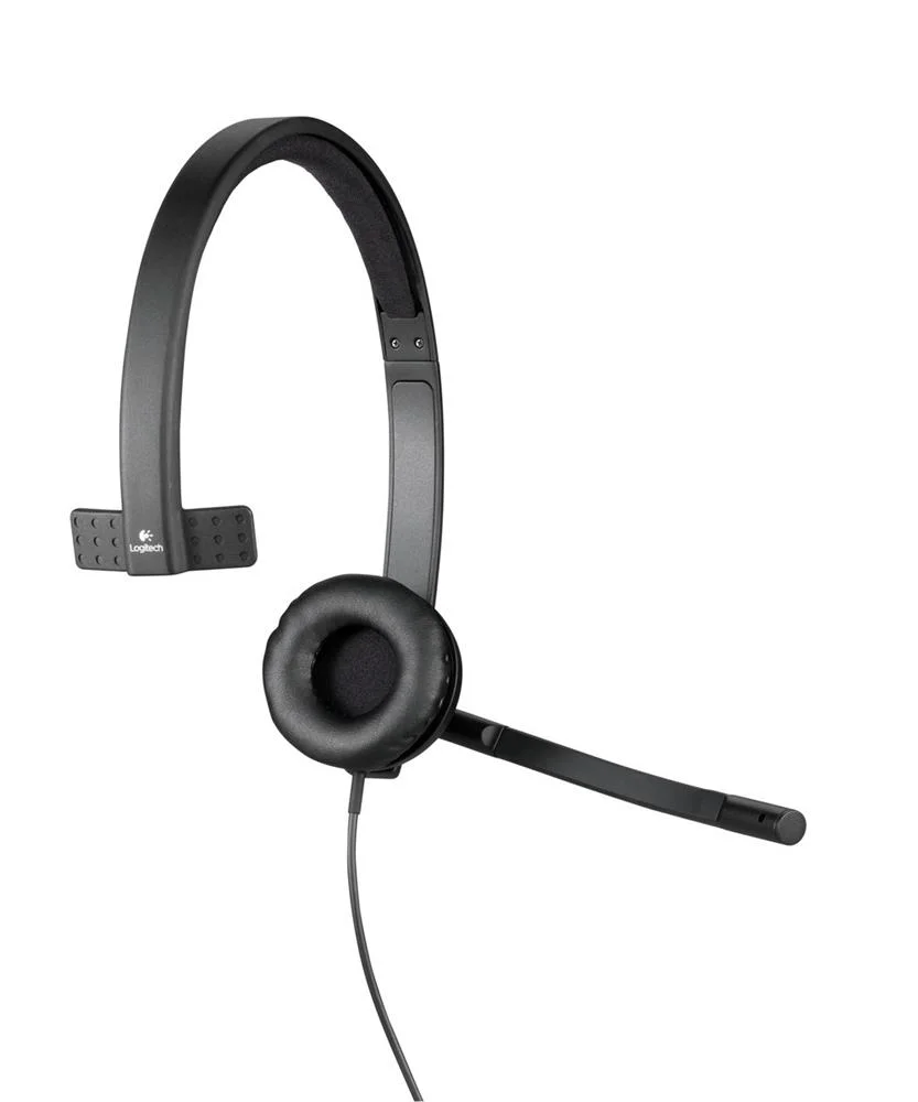 Auscultadores Logitech H570e Mono Usb Preto