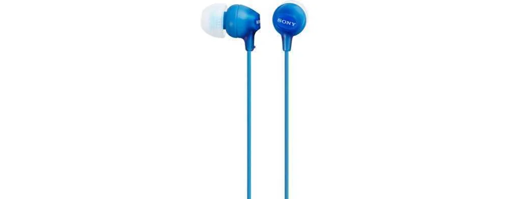 Auriculares de Botão Sony Mdr-Ex15ap Azul 