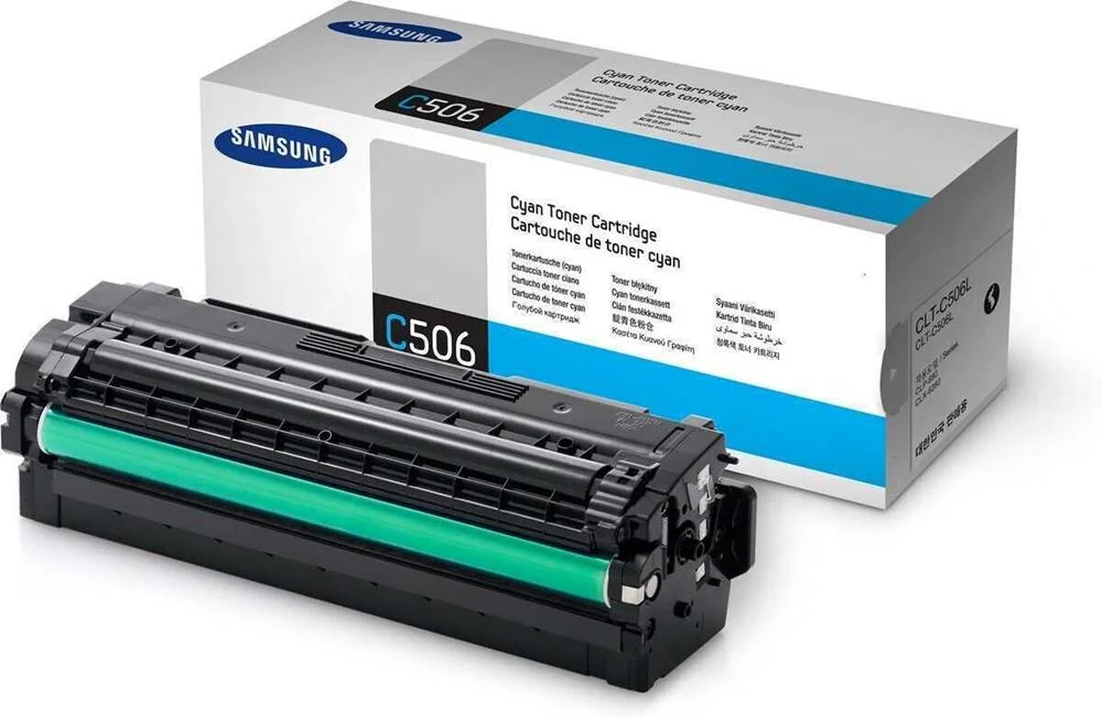 Samsung Toner Clt-C506l F?r Clp-680nd/Clx-6260 Cyan (Clt-C506l/Els) High Capacity (Su038a)