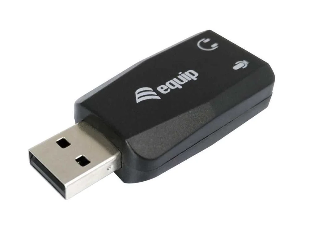 Equip Soundkarte Usb 2x3.5mm Stereo Mic-In Line-Out Extern