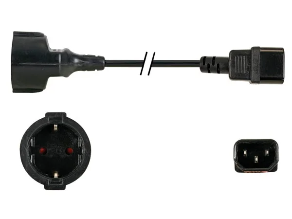 Power Cord L=1.8m Black