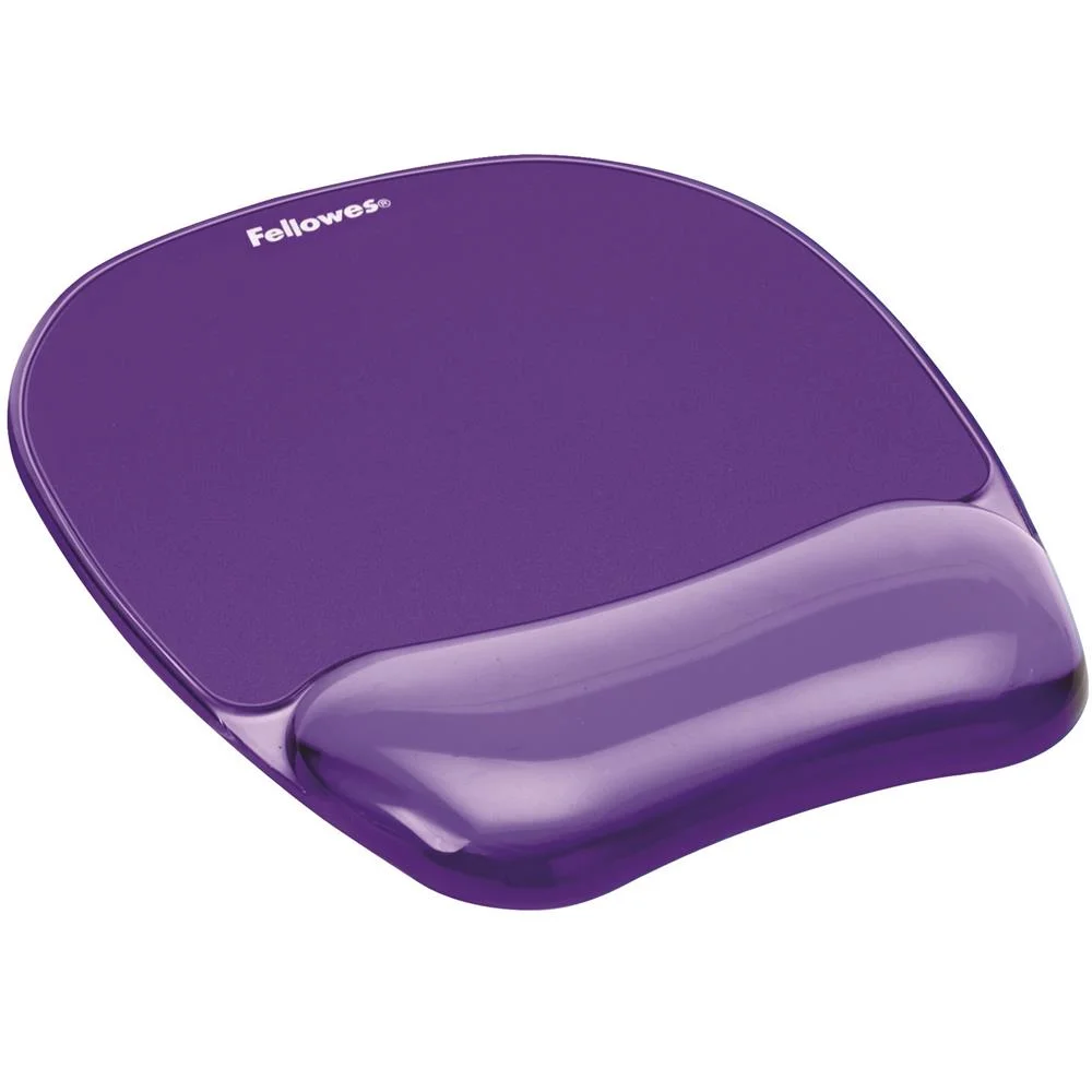 Alfombrilla + Reposamuñecas Fellowes Gel Violeta