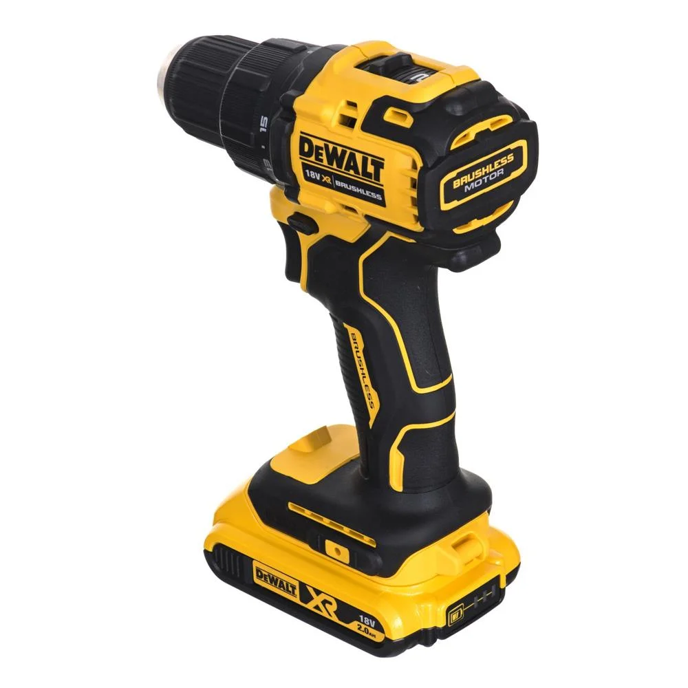 Dewalt Dcd708d2t-Qw Power Screwdriver/Impact Driver Black Yellow 1650 Rpm