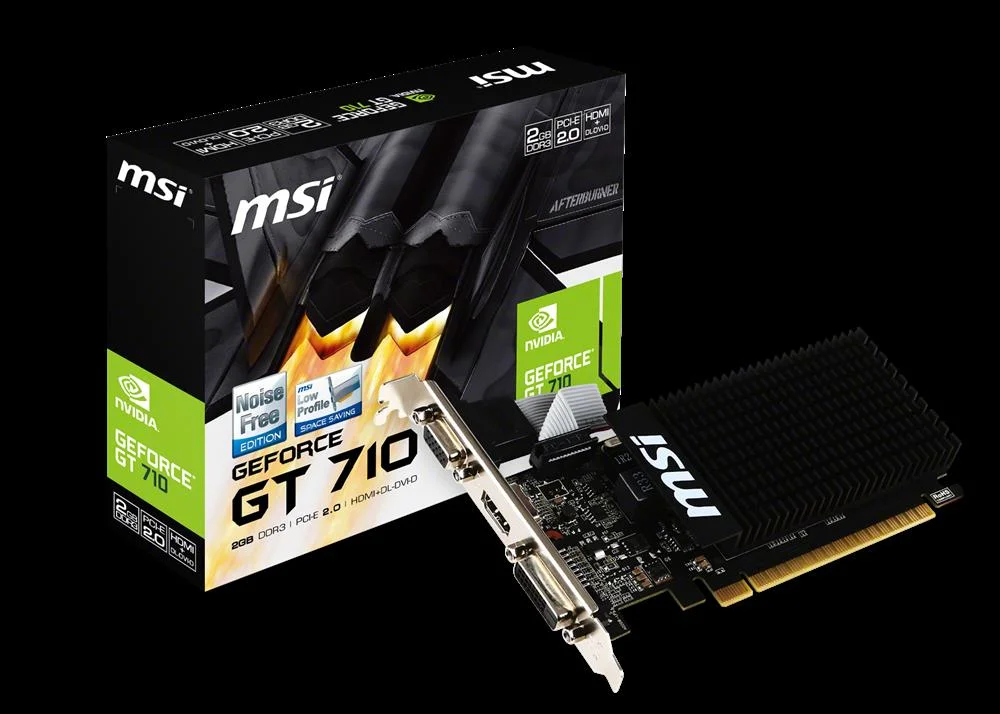 Placa Gr&aacute;fica Geforce Gt 710 2gb Ddr3 - Msi
