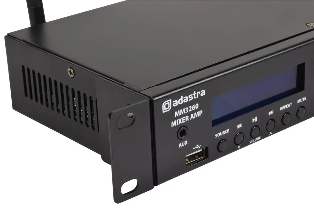 Amplificador 1u Montagem em Rack Usb/Fm/Bt 2x60w