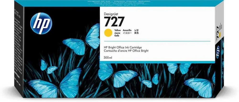 Tinteiro Amarelo Nº 727 Designjet T1530/2530/930 .