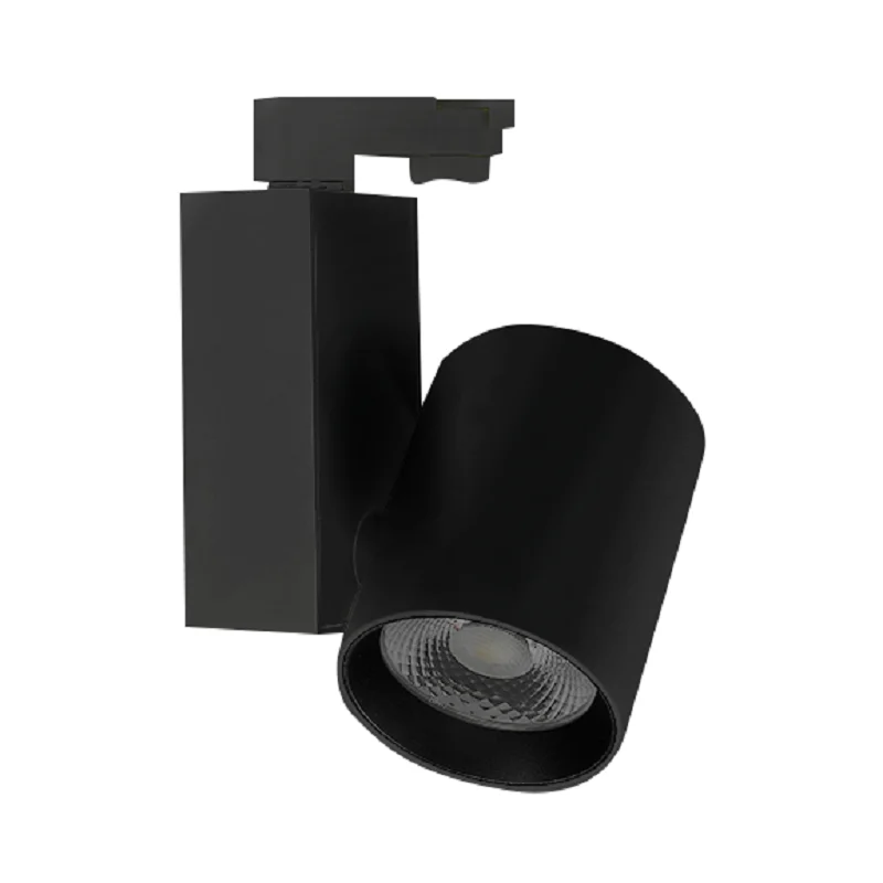 Projetor De Calha Led Preto 3 Circuitos 35w 4000k
