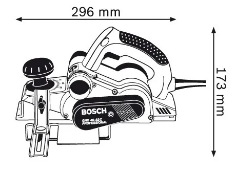 Plaina Elétrica Profissional Bosch GHO 40-82 C.