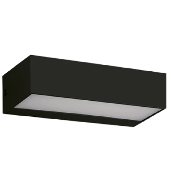 Aplique Led Muro Saliente Preto 8w 4000k