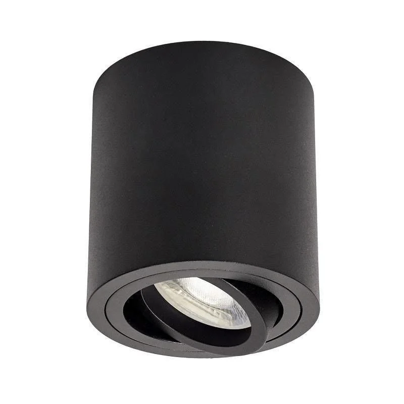 Aplique 2 X Gu10 Cilindrico Preto