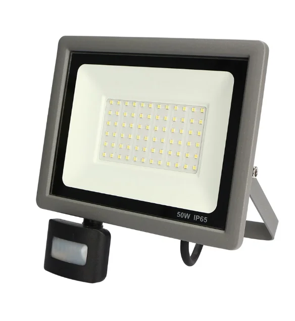 Projetor Led Slim Com Sensor Infravermelho Cinza