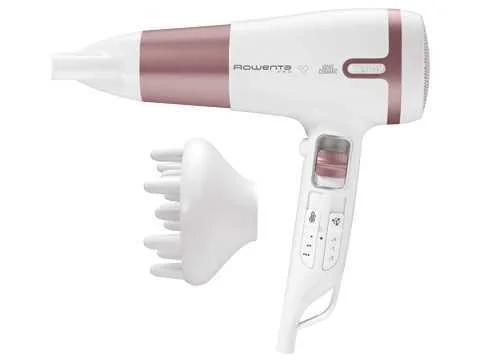 Secador De Cabelo Rowenta 2400w Branco Ouro Rosa